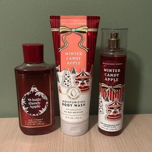 Bath & Body Works Winter Candy Apple Bundle